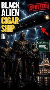 BLACK ALIEN CIGAR SHIP SPOTTED IN MASSACHUSETTS?! 👽🛸 This UFO Story Is INSANE