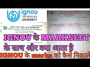 IGNOU; IGNOU marksheet; How to calculate ignou Mark's; MSO