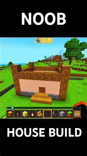 Minecraft noob house build || subscribe for more updates