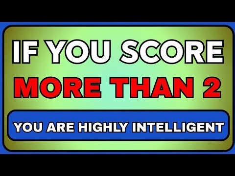 Only Highly Intelligent People Score 3+ 🧠 | Ultimate IQ Test Challenge (98% Fail!)