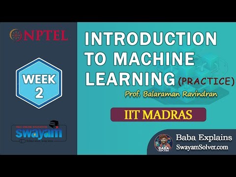 NPTEL Machine Learning Practice Assignments 2 Answers 2026 | Complete Solutions