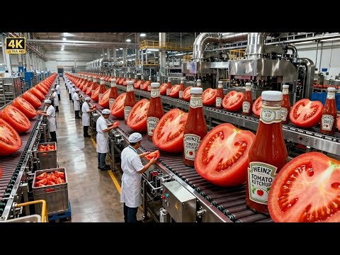 Inside a Modern Tomato Ketchup Factory: From Fresh Tomato to Signature Tomato Ketchup (Full Process)