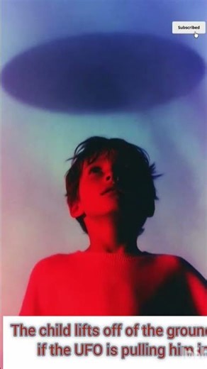 A curious child pulls in a tiny UFO, eyes wide with wonder! 👽✨ #UFO #ChildWonder #SciFi