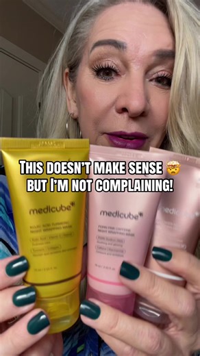 medicube Wrapped in Glow Trio : Viral Morning Shed Wrapping Mask SET with Free Jelly Brush | PDRN Pink Caffeine Wrapping Mask, Kojic Acid Turmeric Night Wrapping Mask, Collagen Night Wrapping Mask ##tiktokshopspringglowup#Inverted