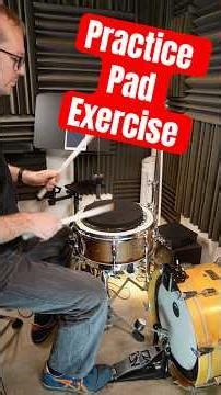 Practice Pad exercise using the drum rudiments