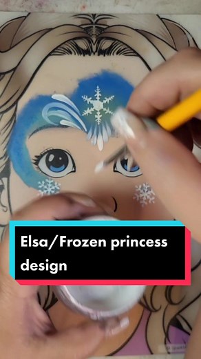 Elsa Frozen Princess Face Painting Tutorial