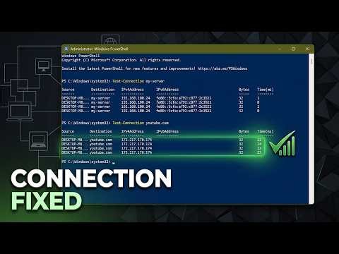 This Windows Powershell Command Pings a host