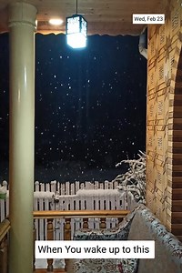 When you wake up to this beautiful scene ... Fresh snowfall in Kashmir Discover Kashmir | Discover Kashmir