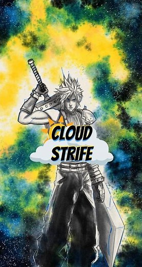 Drawing Cloud Strife Final Fantasy 7 Artwork #art #cloudstrife #ff7 #ff7r #digitalart