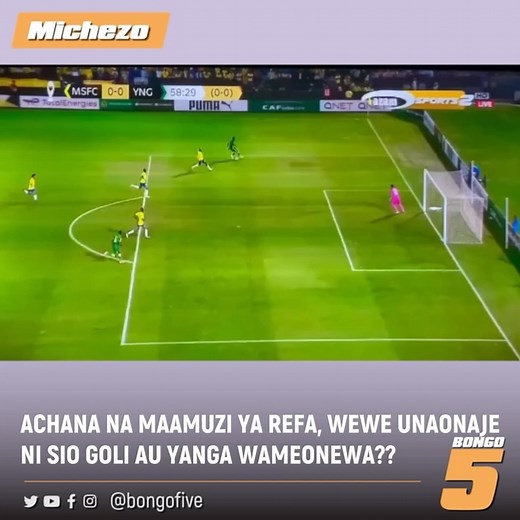 Sema chochote kuhusu goli ambalo Yanga wamemlalamikia refa. Kamba au sio kamba?? 🎥 via @isayadede credit by @el_mando_tz | Bongo5.com