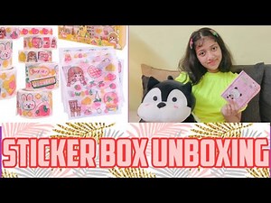 Sticker Box Unboxing forJournal& Crafts/Journal Items Unboxing/Sticker Unboxing/Saanvi's wonderland