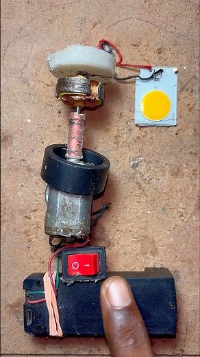 How does the DC motor generate electricity