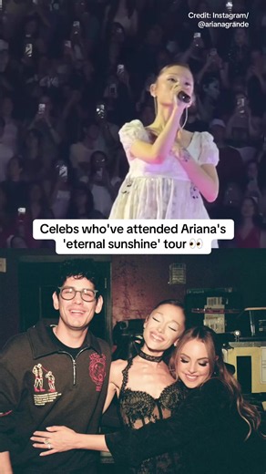 Celebrities who have attended Ariana Grande’s ‘eternal sunshine’ tour 🥹🎤 #arianagrande #eternalsunshine #demilovato #addisonrae #katseye