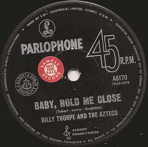 Billy Thorpe And The Aztecs - Baby, Hold Me Close