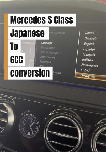 Mercedes S class Japanese to GCC conversion #tcm #thecarmedics #carexpert #abudhabi #uae #carmechanic #mercedesbenz #mercedes #s400 #programming #carprogramming #gcc #conversion