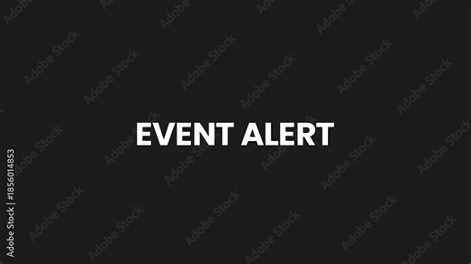 Event Alert Minimal Particle Text Animation 4K Announcement Title for Upcoming Events