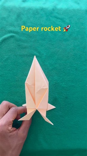 Simple Paper Rocket | No Glue, No Tape!