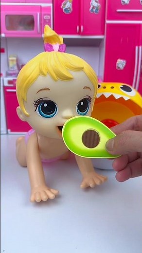 ASMR Unboxing Minnie Mouse & Funny Shark Avocado Toy | Satisfying ASMR Kitchen Set #shorts