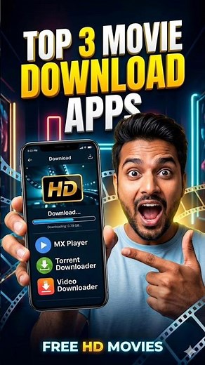 Top 3 Best Free Movie Downloader Apps 2026 | Free HD Movie Download Apps (Android) #shorts #short