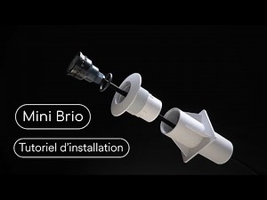 Installation d'un projecteur Mini BRiO / Béton Mosaïque