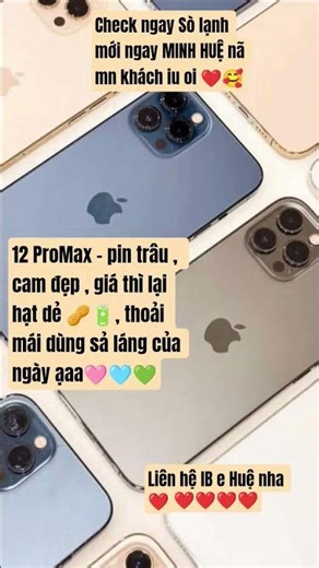 #iphone 12 ProMax pin trâu , cam đẹp #smartphone #xh