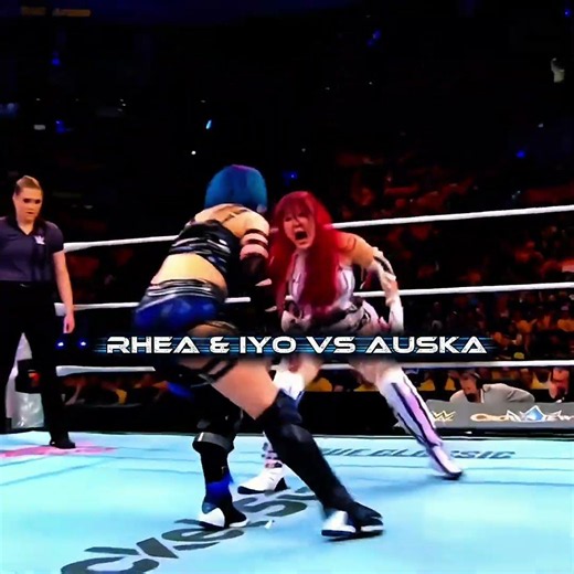 Rhea & Iyo Vs Auska☠️🔥#wwe#shorts #ultraedit