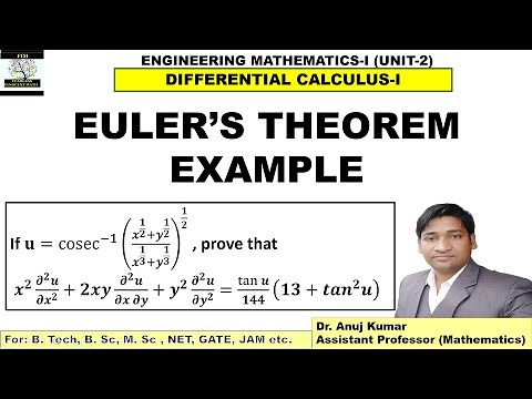 Euler's Theorem Example | Euler's Theorem Question | Euler's Theorem Problems | Deduction of Euler's