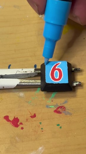 Custom Motel 6 Keyboard Logo Art Process