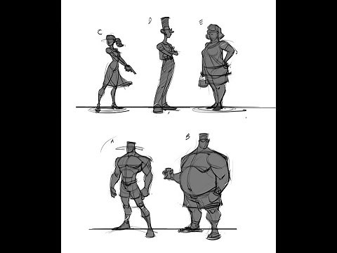 How to get better at drawing character design thumbnails!