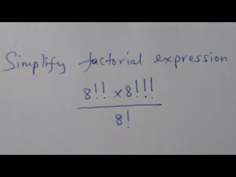 Simplify factorial expression: (8!!×8!!!)÷8!