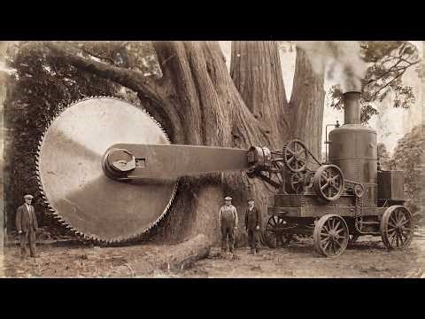 If Giant Trees Were Cut Down, Where Are the Saw Marks?