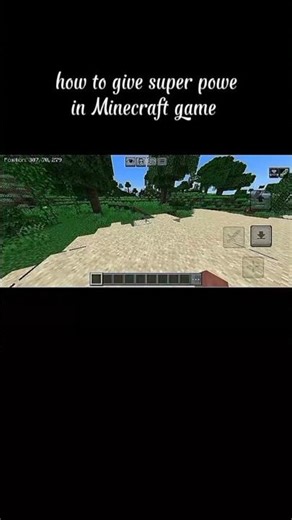 how to get a super power in Minecraft #minecraft