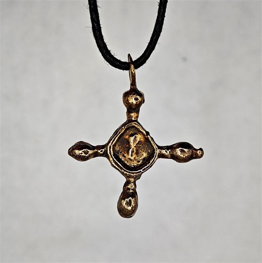Viking Bronze Cross Pendant, 10th Century Medieval Artifact - Etsy