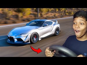 DRIVING SUPER CAR WITH STEERING WHEEL