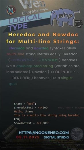 Essential PHP S&S Elements #webdevelopment #webdesign #backend #php #nooneneo ‪@nooneneo.vision‬
