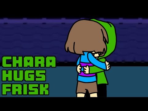 Chara hugs Frisk [Storyshift]