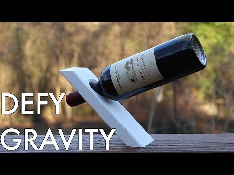 3D Printed Gravity Wine Bottle Holder!
