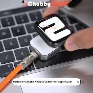 193K views · 635 reactions | ⚡️Dual Interface Wireless Charger ⌚️Mini size design, easy to carry, can be hung on the keychain or pinned to the pants, ready to use at any time. | Chubbycable | Facebook