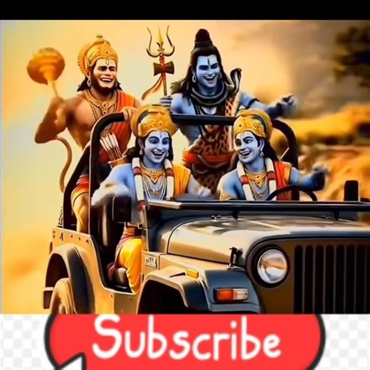 💥Full badmashi💯Divine Ride 🚗✨ | Bholenath, Hanuman Ji & Ram Ji Together in One Car 🙏🔥