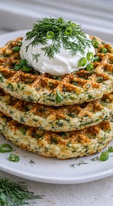 🧇🧀 Savory Cottage Cheese Herb Waffles Crispy outside, fluffy inside, and loaded with protein 💪 An easy, savory breakfast or brunch that feels fancy but is totally fuss-free. 🧾 INGREDIENTS: • 1 cup cottage cheese • 2 large eggs • ¾ cup all-purpose flour • 1 tsp baking powder • ½ tsp salt • ¼ tsp black pepper • 2 tbsp mixed fresh herbs (chives, parsley, dill) • 2 tbsp milk • Cooking spray or butter for waffle iron Optional but delicious: • Shredded cheddar, mozzarella, or parmesan • Garlic pow
