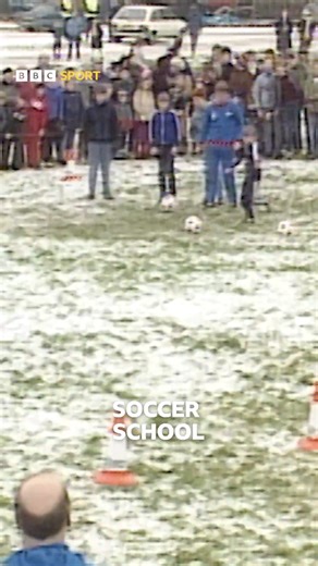 Happy 50th birthday, David Beckham! 🎈 Throwback to Becks' early days at the Bobby Charlton Soccer School! | BBC Sport