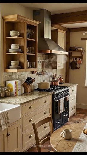 POV: You are in a rustic farmhouse kitchen