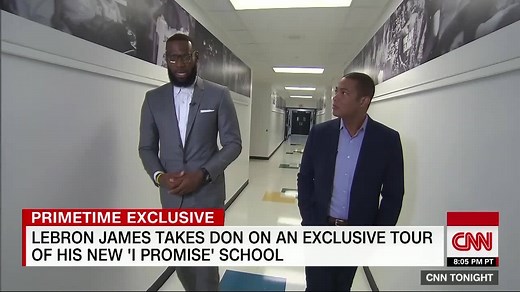 10M views · 144K reactions | From free uniforms and transportation to college tuition guaranteed for all graduates. LeBron James takes CNN's Don Lemon on an exclusive tour of his new 'I Promise' school https://cnn.it/2AsVDcq | CNN | Facebook