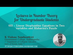 023 | Number Theory | Linear Diophantine Equations in two variables and Euler's method