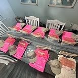 10 ft Pink Pearl Table Runner Tulle Fabric Lace Table Runners for Bridal Shower Birthday Party Wedding Arch Veil Dessert Table Decorations