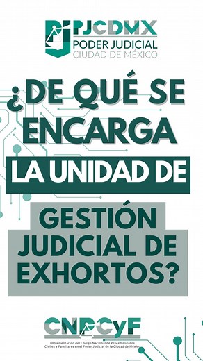 📄 ¿Sabías que la Unidad de Gestión Judicial de Exhortos agiliza juicios en la #CDMX? ✅ Atiende solicitudes de otras entidades del país. ✅ Permite que las personas juzgadoras se enfoquen en conflictos civiles y familiares locales. #PJCDMX #CDMX #CNPCyF | Poder Judicial CDMX