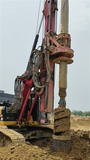Pile hydraulic RIG machine #pile foundation #civil engineering