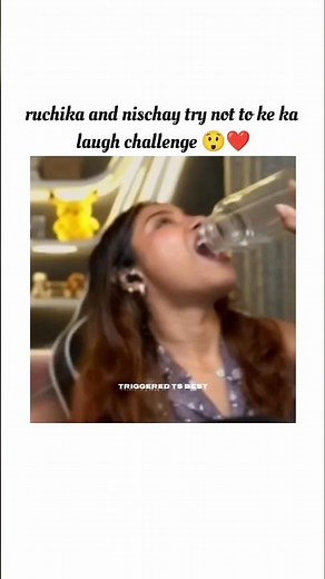 try not to laugh challenge with ruchika 😲❤️ @triggeredinsaan #liveinsaan #shorts