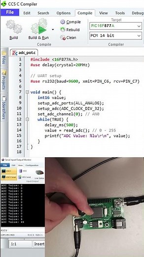 ADC Potentiometer and the CCS C Compiler