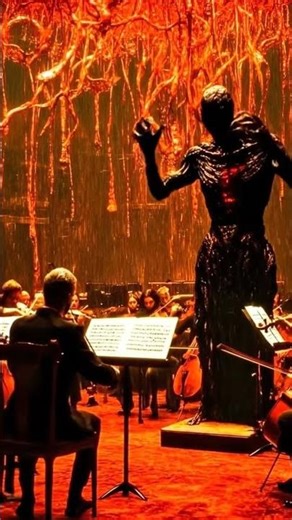 👹 Animated Hell Conductor: Demonic Symphony 4K #shorts #vfx